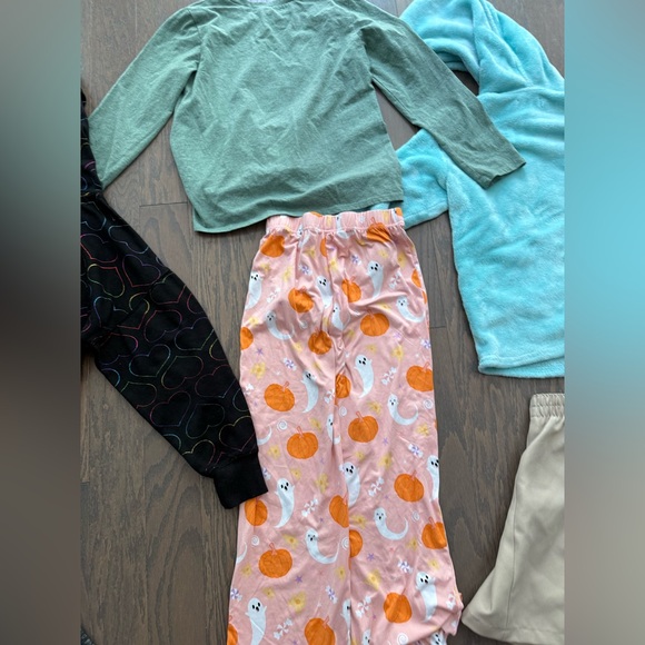 girls clothes lot size 10/12 carebear unicorn hoodie pumpkin pants shirts - Picture 13 of 16